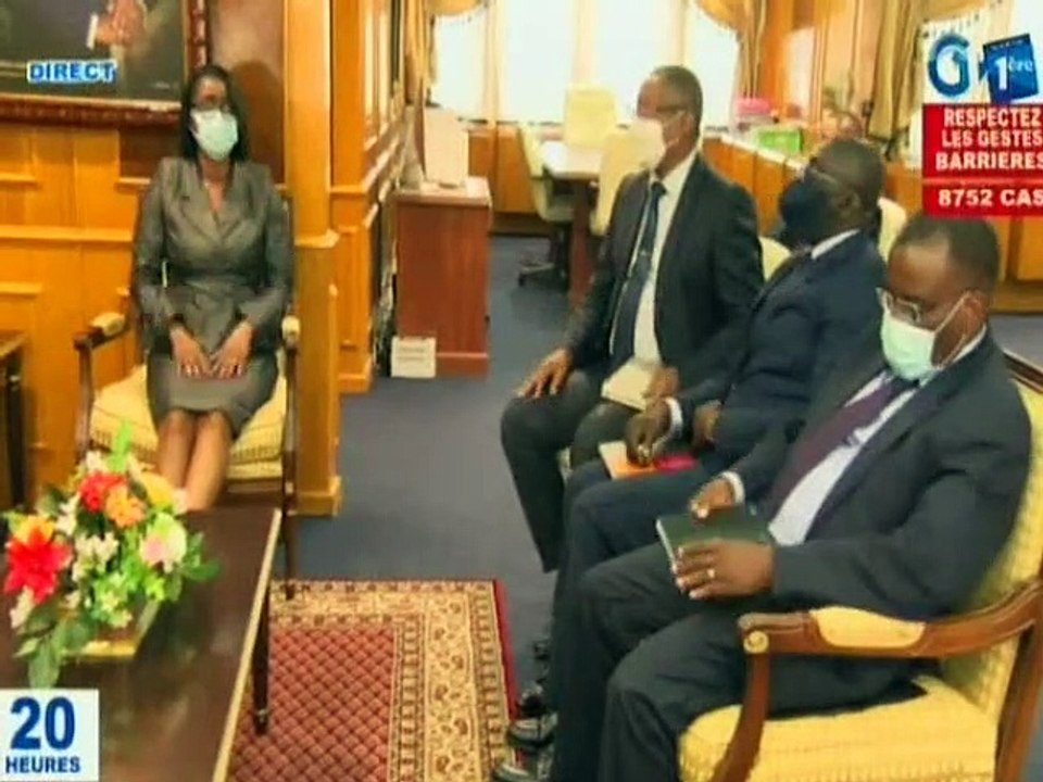 RTG  / Audience du PDG du Groupe ERAMET avec le Premier Ministre à la primature