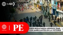 Ocho fiscalizadores fueron heridos tras enfrentarse a ambulantes de La Victoria | Primera Edición
