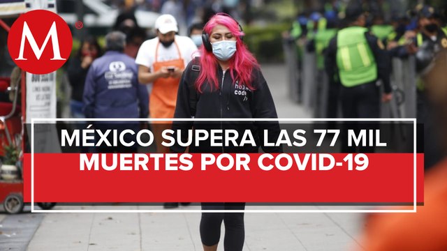México suma 77 mil 646 muertes por coronavirus
