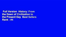 Full Version  History: From the Dawn of Civilization to the Present Day  Best Sellers Rank : #4