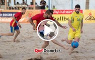 #GolazoDelDía Espectacular gol en futbol playa por sobre el portero