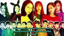 More students boycott YG artists at their campus festivals due to the Burning Su