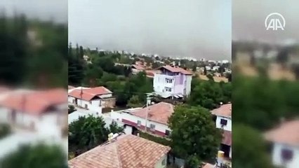 Konya'da toz bulutu hayatı olumsuz etkiledi