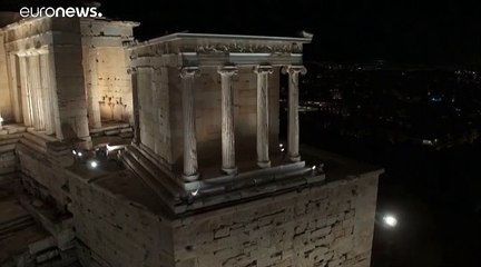Greece's iconic monument, the Acropolis is bathed in new light