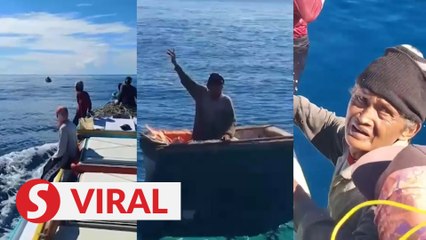 Fisherman rescued after spending seven nights drifting at sea inside a cool box