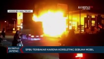 SPBU Terbakar Karena Korsleting Sebuah Mobil