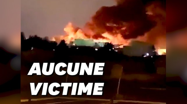 Au Blanc-Mesnil, un incendie ravage un entrepôt de 7.000 m2