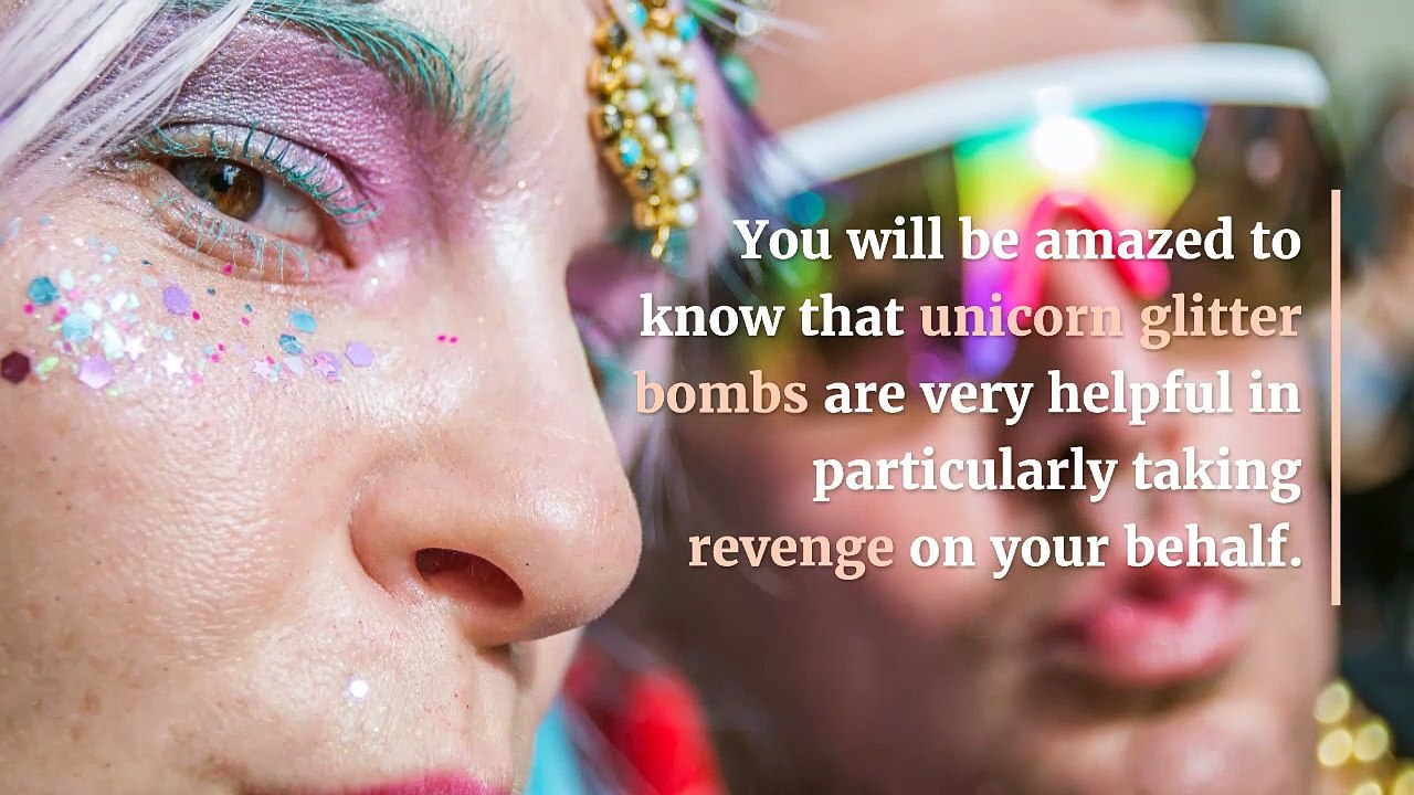 Send Glitter Bombs To Your Enemies Unicorn Glitter Bomb video
