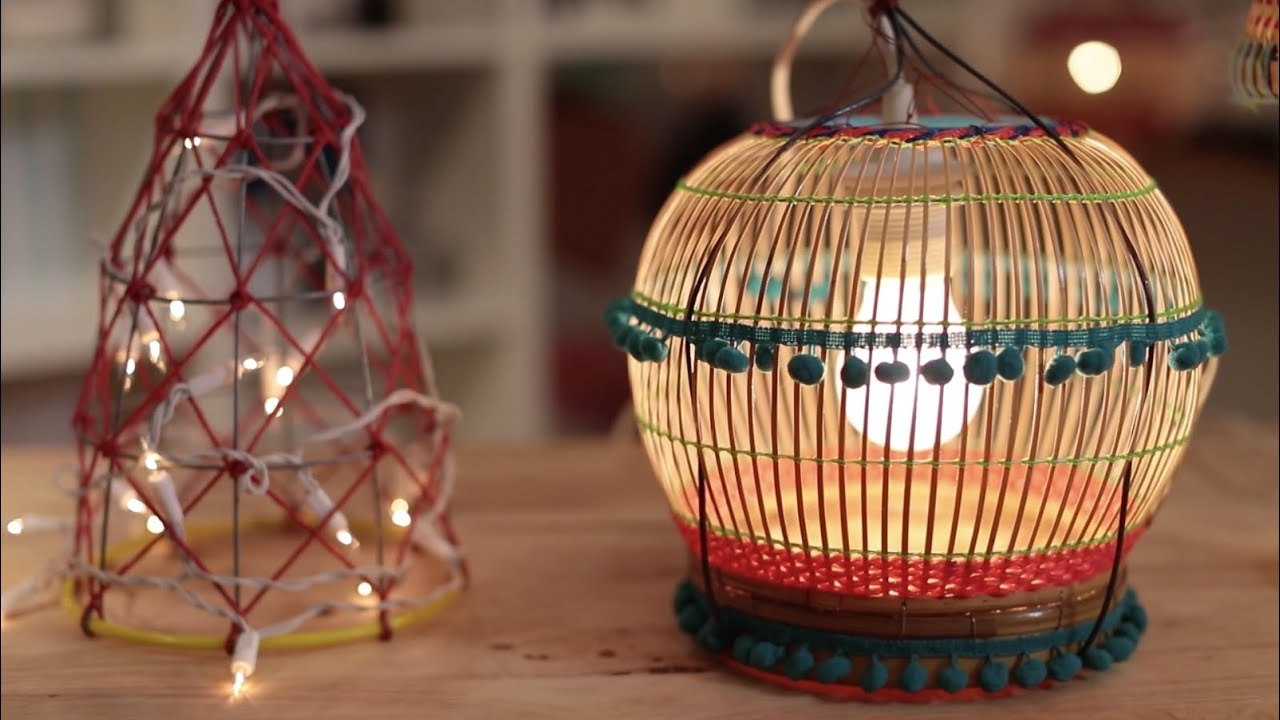 DIY - How To :โคมไฟเครื่องสาน [3/3]