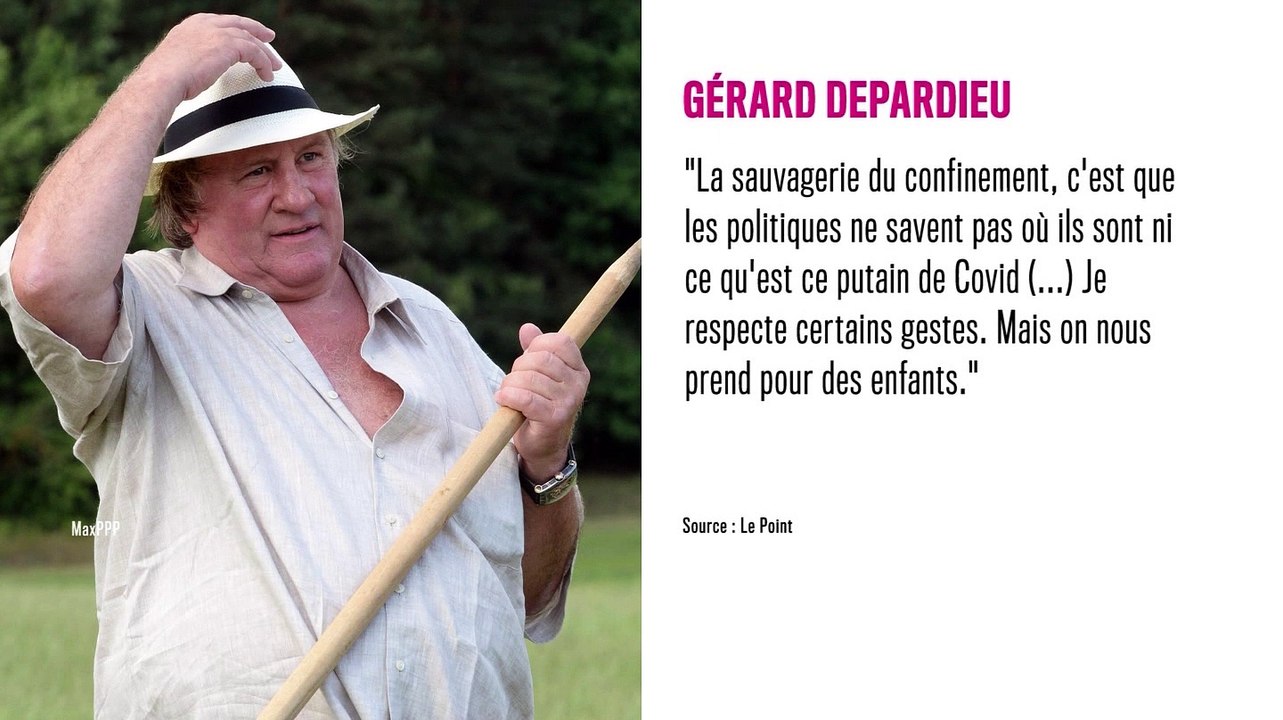Coronavirus - Gérard Depardieu : son avis bien tranché sur les nouvelles mesures