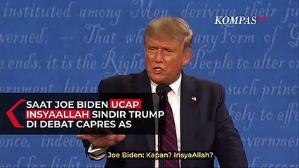 Momen Joe Biden Ucap Insyaallah Sindir Trump di Debat Capres AS