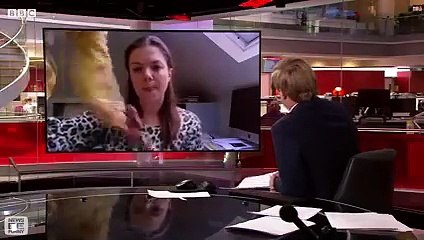 Cette journaliste de la BBC peine à terminer l'émission en direct