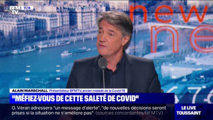 "J'ai eu un Covid dans sa forme grippale." Présentateur sur BFMTV, Alain Marschall raconte comment il a vécu la maladie