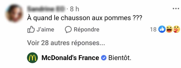 Le chausson aux pommes, bientôt de retour chez McDonald's ?