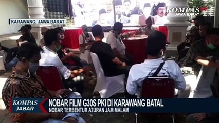 Nobar Film G30S PKI di Karawang batal