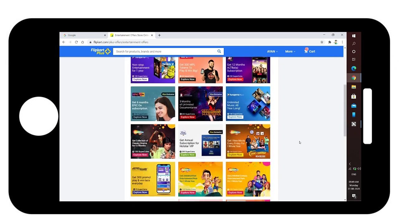 how to get free subscription of Disney plus Hotstar VIP using flipkart super coins