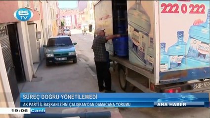 Ak Parti İl Başkanı Zihni Çalışkan’dan damacana yorumu