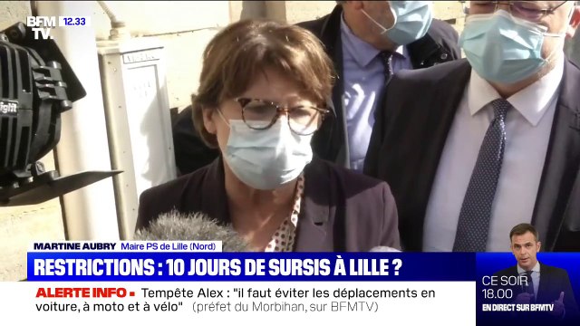 Martine Aubry (PS): Le Premier ministre a accepté de nous laisser 10 jours pour vérifier si les mesures déjà prises ont un effet à Lille