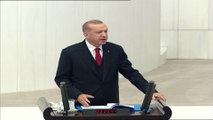 Cumhurbaşkanı Erdoğan: 'Türkiye'yi demokrasiye bedel ödemeden sahip olmuş bir ülke diye itham edenler, umarız 15 Temmuz gecesi utanç duymuşlardır' - TBMM