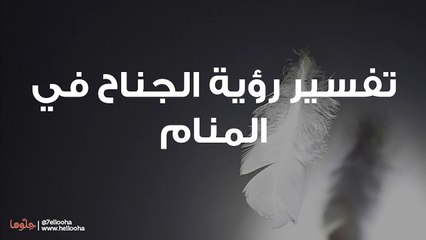 الجناح في المنام وتفسير حلم الأجنحة بالتفصيل