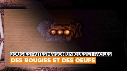 L'art de la bougie : des bougie en oeuf
