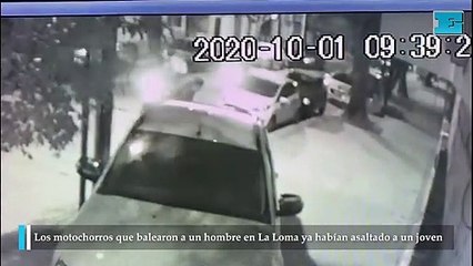 Los motochorros que balearon a un hombre en La Loma ya habían asaltado a un joven
