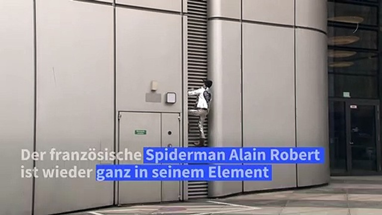 Französischer 'Spiderman' erklimmt Frankfurter Wolkenkratzer