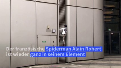 Französischer "Spiderman" erklimmt Frankfurter Wolkenkratzer