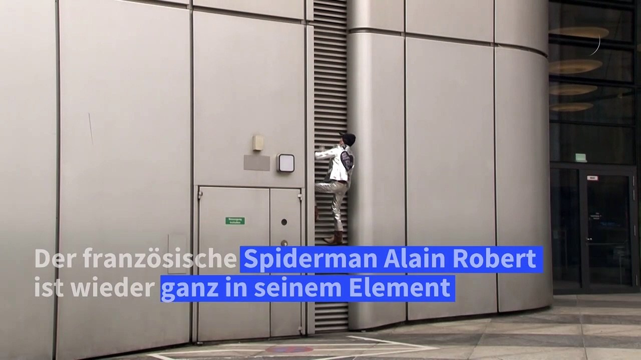 Französischer 'Spiderman' erklimmt Frankfurter Wolkenkratzer
