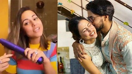 Hina Khan ने बॉयफ्रेंड Rocky Jaiswal संग चुपके से करली सगाई !, देखें Diamond Ring | Boldsky