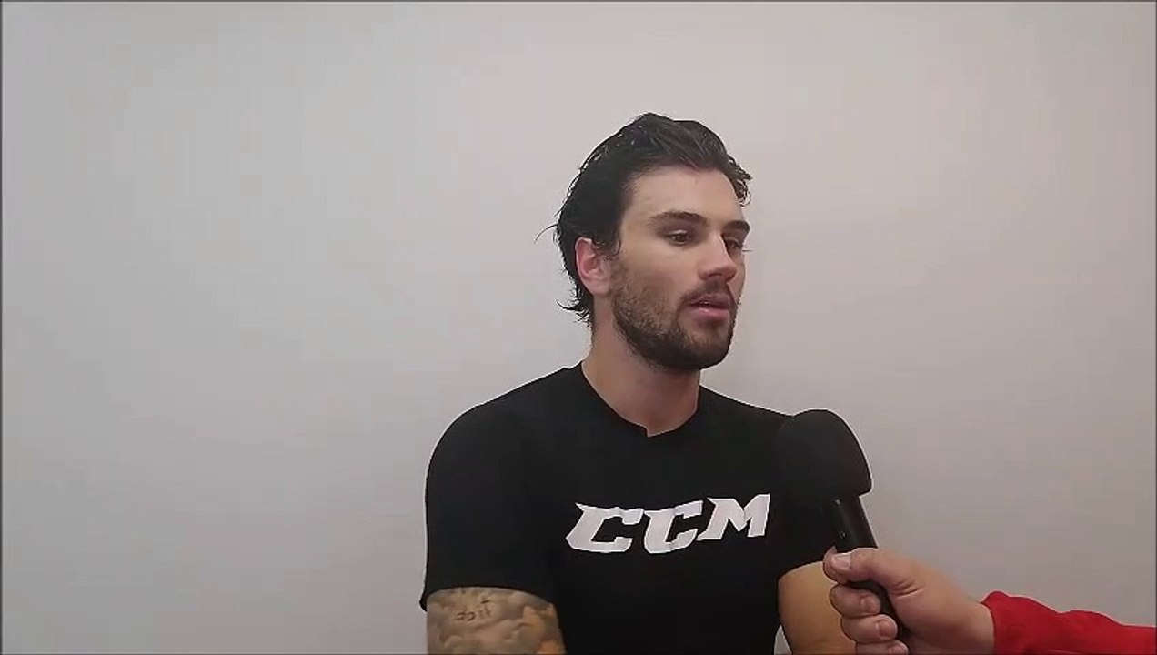 KAC-Stürmer Marcel Witting vor dem Spiel gegen Fehervar