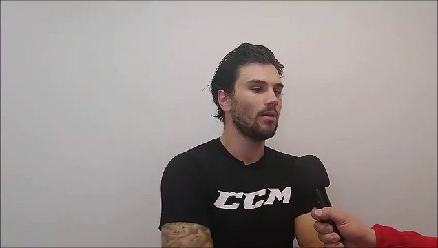 KAC-Stürmer Marcel Witting vor dem Spiel gegen Fehervar