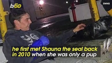 A Fisherman and Blind Seal Form Epic Friendship Ten Years in the Making