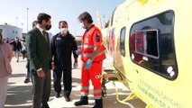 Moreno presenta el nuevo helicóptero medicalizado para la provincia de Cádiz