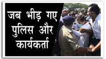 हाथरस कूच से पहले ही पुलिस ने रोक दिया राहुल-प्रियंका का सफर