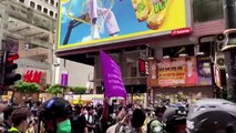 Hong Kong police arrest dozens in China national day protest
