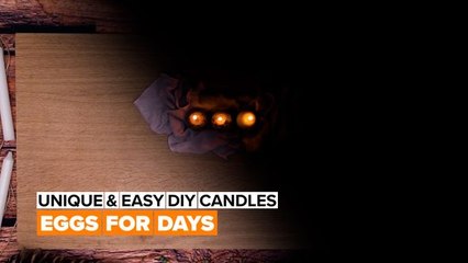 Unique & Easy DIY Candles: Eggs for Days