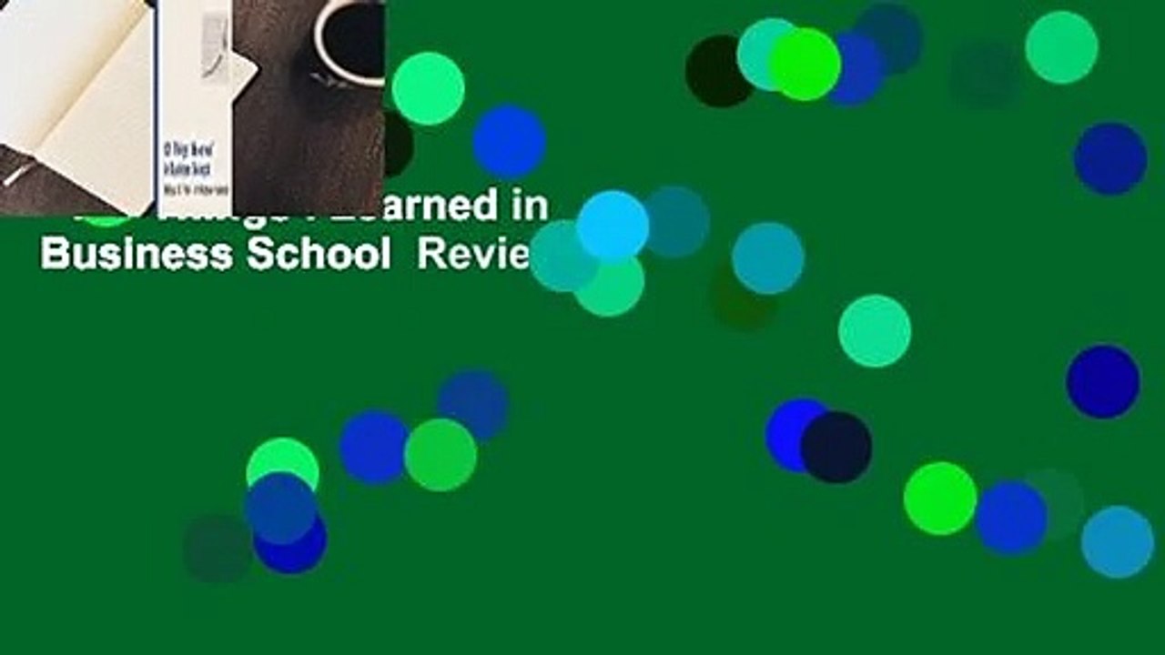 101 Things I Learned in Business School  Review