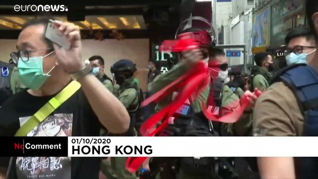 Hong Kong sees heavy police presence to deter protests on China's national day