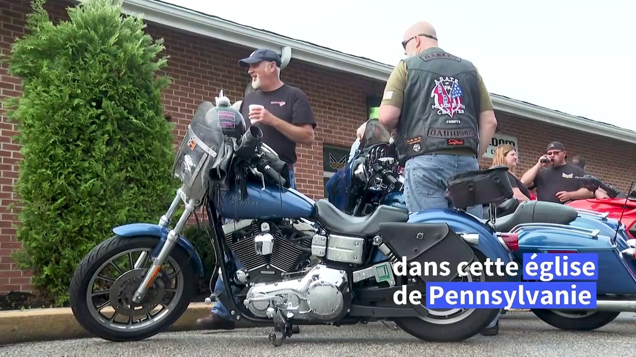 Gospel hardrock et bécanes pétaradantes à l'église des motards de Pennsylvanie
