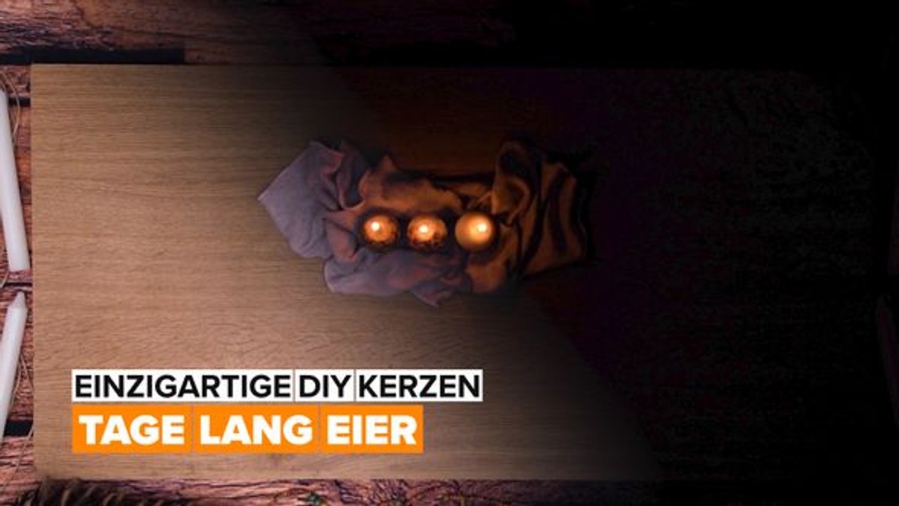 Alternative kerzenkunst - eierkerze