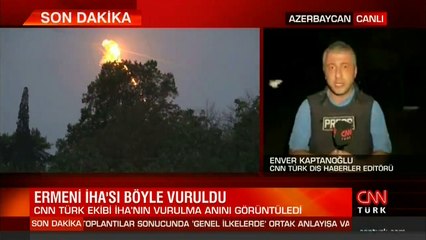 Son dakika haberi: CNN TÜRK ekibi görüntüledi! Ermeni İHA'sı böyle vuruldu | Video