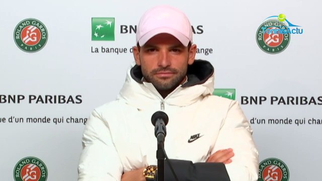 Roland-Garros 2020 - Grigor Dimitrov et Maria Sharapova : Tu peux être jaloux. Tu as de quoi être jaloux, je peux te dire. Non, non, elle va bien. C'est une vraie amitié entre elle et moi