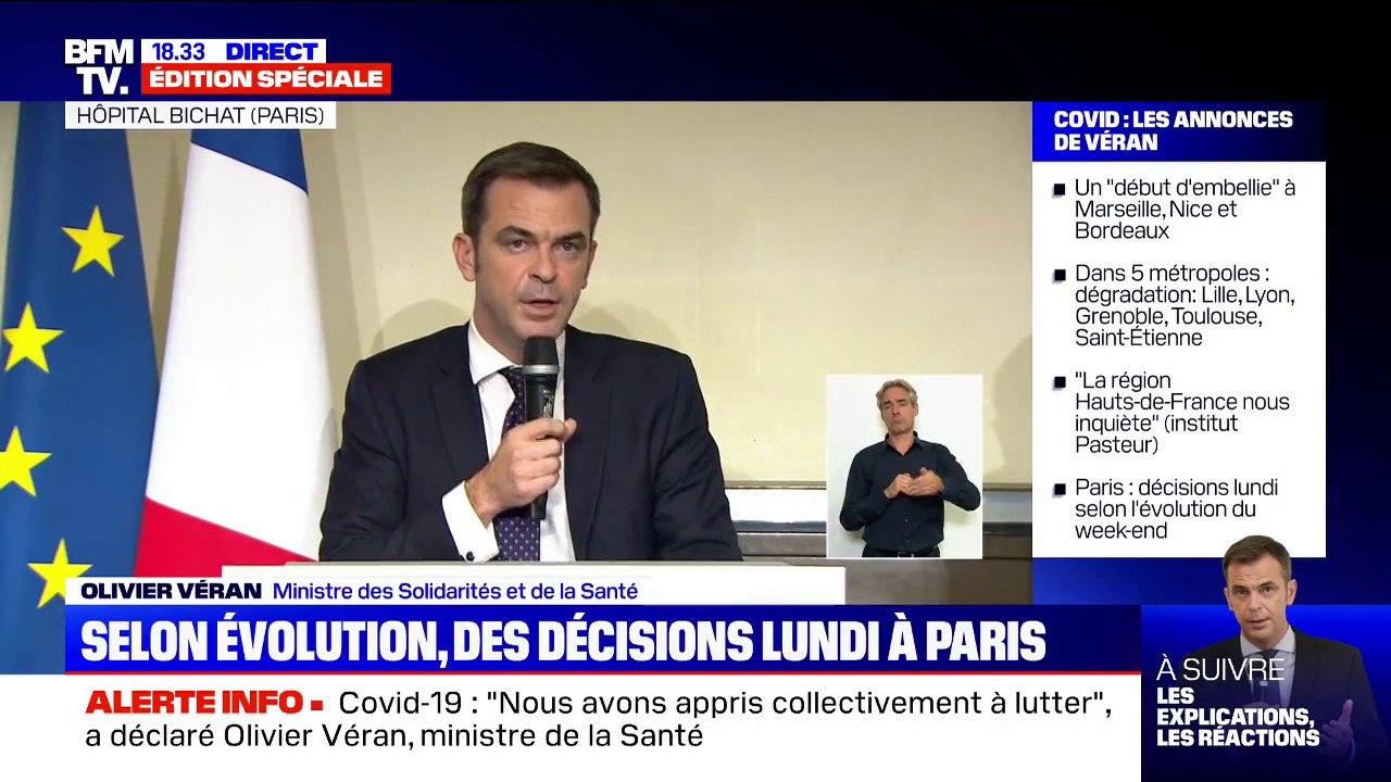 Olivier Véran: "Le gouvernement va, dans les prochains jours, examiner les propositions qui lui sont faites par les représentants du secteur de la restauration"