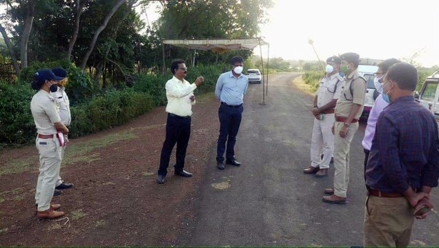 एमपी राजस्थान बॉर्डर अंगारी चेक पोस्ट का कलेक्टर-एसपी ने किया संयुक्त निरीक्षण