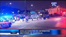 Dos terribles accidentes se registran en Guayaquil