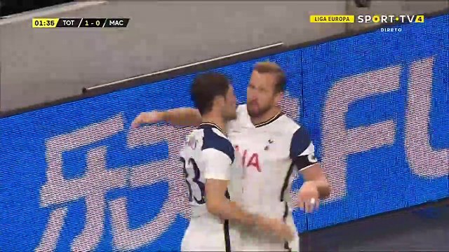 Harry Kane Goal - Tottenham 1-0 Maccabi Haifa (Full Replay)