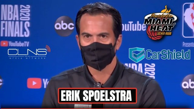 Erik Spoelstra NBA Finals Interview | Goran Dragic, Bam Adebayo Update | Game 1 vs Lakers