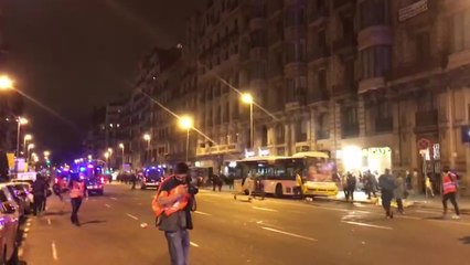 Los CDR frente a la Jefatura de Policía en Barcelona