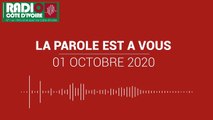 La parole est à vous  du 1er octobre 2020 [Radio Côte d'Ivoire]